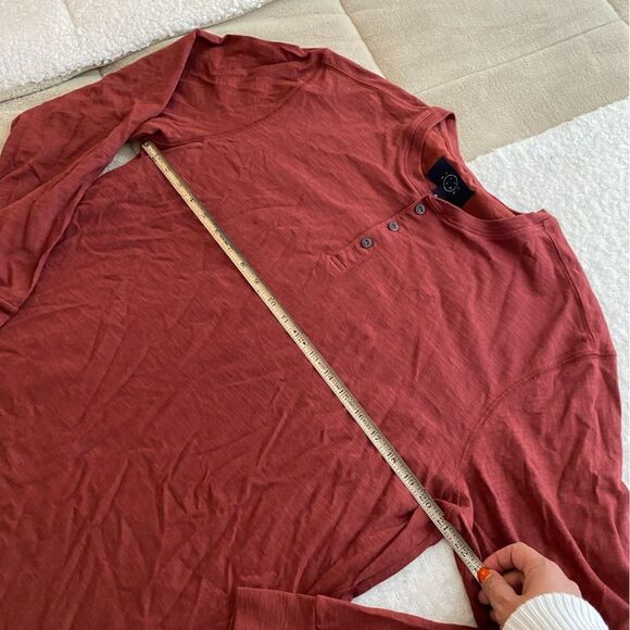 Even Tide Brand Rust Orange Men’s Long Sleeve Size XL - Picture 5 of 6
